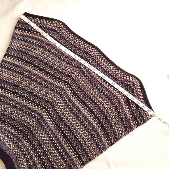 NWT Hatley Chelsie Sweater Charcoal Chevron Blue - Picture 5 of 14